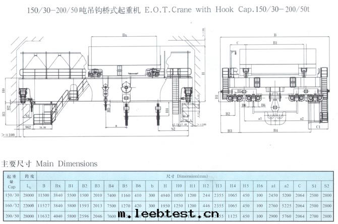 QD型5-350吨(dūn)吊鈎橋(qiáo)式起(qǐ)重(zhòng)機(jī)